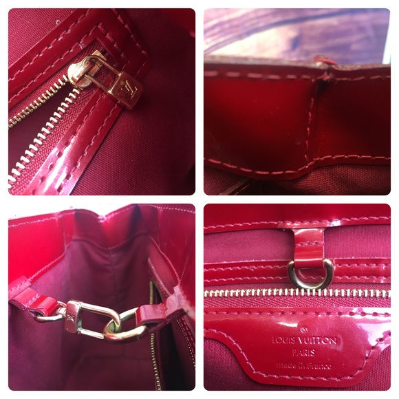 Louis Vuitton Red Vernis Wilshire PM Bag - Picture 8 of 8